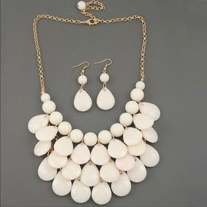 Waterdrop Adjustable Necklace & Earrings Set